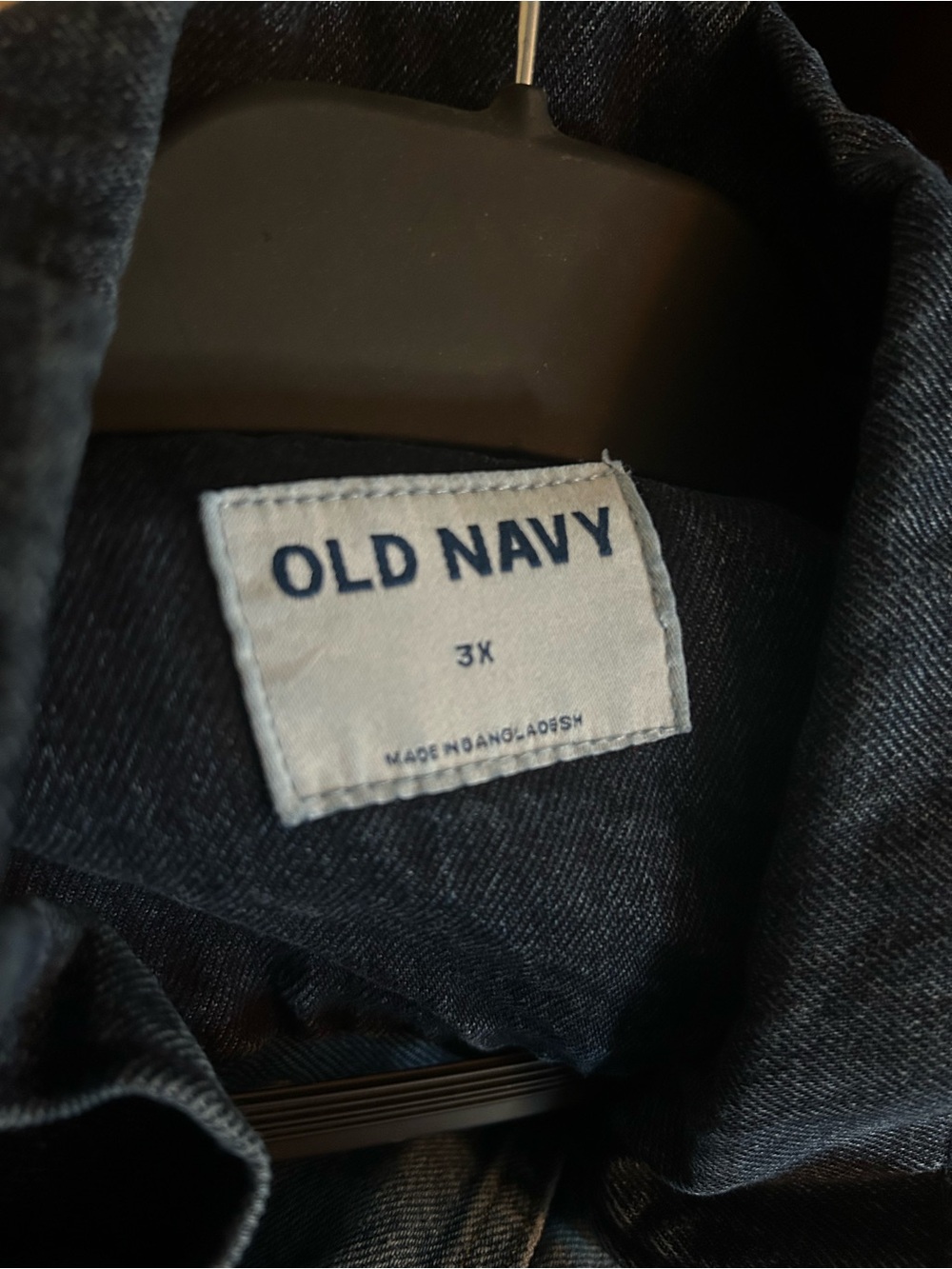 Old Navy Dark Indigo Denim Shirt Jacket - Picture 2 of 10